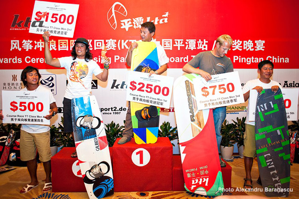 Twintip Racing Men awards, KTA China 2012, Pingtan Island.