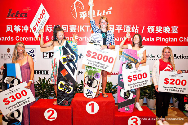 Freestyle Ladies awards, KTA China 2012, Pingtan Island.