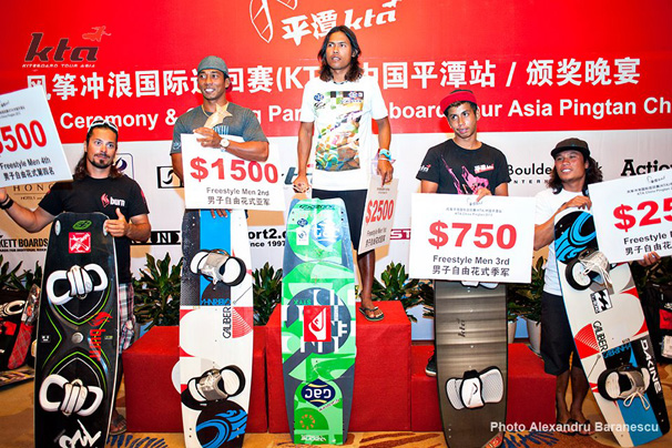 Freestyle Men awards, KTA China 2012, Pigntan Island.