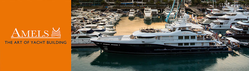 Amels - confirmed to exhibit at the 20917 Singapore Yacht Show.