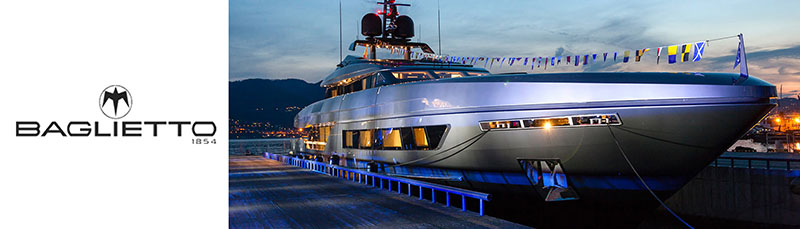 Baglietto - confirmed to exhibit at the 20917 Singapore Yacht Show.