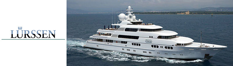 Lurssen- confirmed to exhibit at the 20917 Singapore Yacht Show.