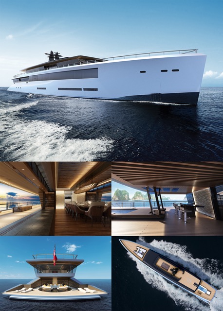 The superyacht ZEN - a collaboration of two longtime partners in the yachting world, Sinot Exclusive Yacht Design and Feadship Royal Dutch Shipyards.