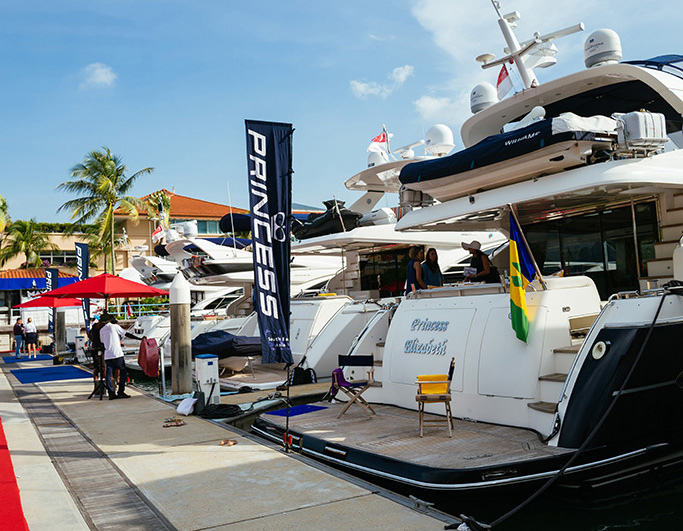 Princess Yachts at the 2016 Singapore Rendezvous.