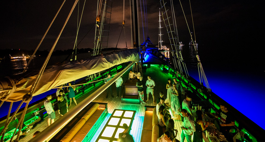 Onboard reception at the Asia Superyacht Rendezvous Cup