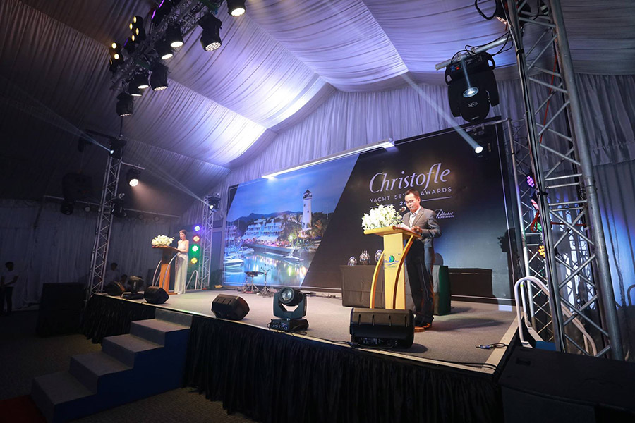 CHRISTOFLE YACHT STYLE Awards 2018, held at Phuket Boat Lagoon.