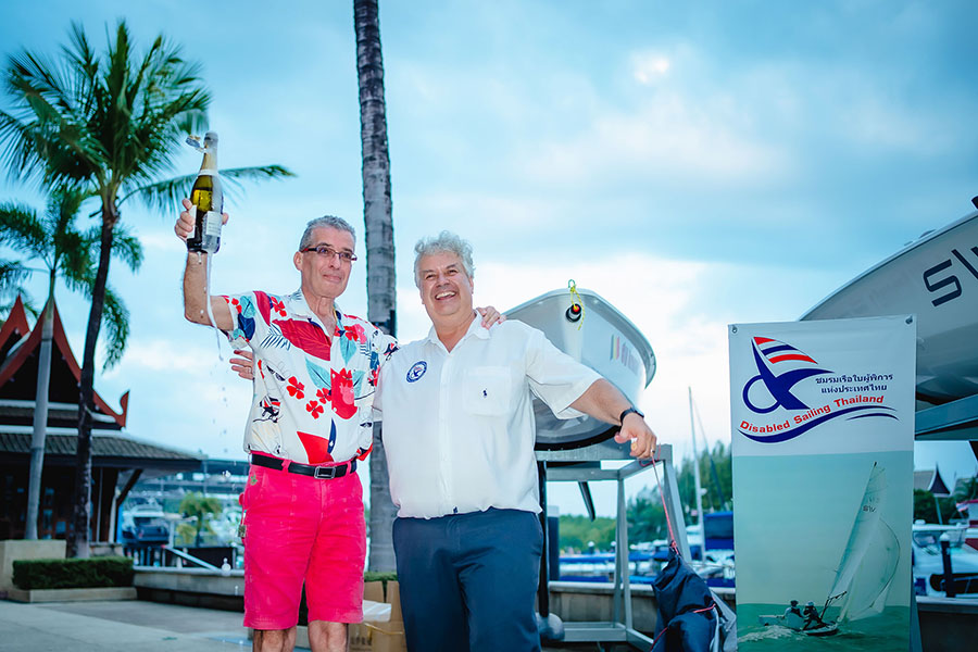 Arnaud C. Verstraete and Peter Jacops at the launch of S\V14s in Phuket.